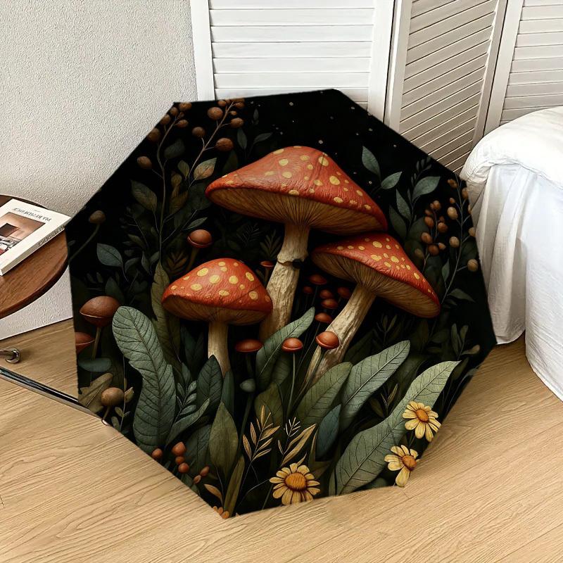 1pc Mushroom Forest Automatic Folding Umbrella, Heavy Duty 8 Rib Iron Frame, Suitable for Travel, Daily Use, Birthday, Decor Gift m0104083
1pc Mushroom Forest Automatic Folding Umbrella, Heavy Duty 8 Rib Iron Frame, Suitable for Travel, Daily Use, Birthday, Decor Gift m0104083
