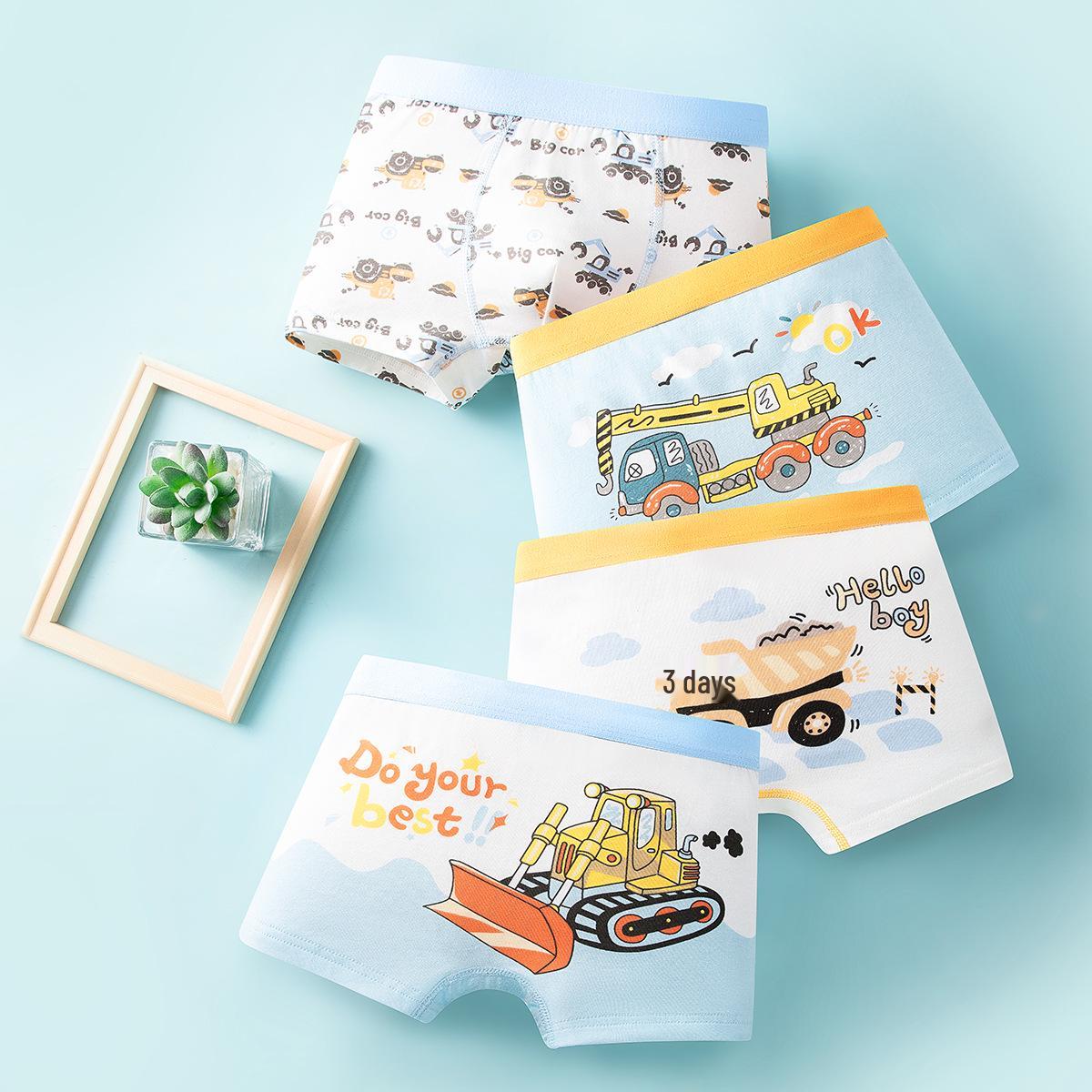 Children s Pure Cotton Boxer Briefs - Boys Toddler Underwear, Class A Flat-Leg Design 3XL (75-95 lbs)
Children s Pure Cotton Boxer Briefs - Boys Toddler Underwear, Class A Flat-Leg Design 3XL (75-95 lbs)