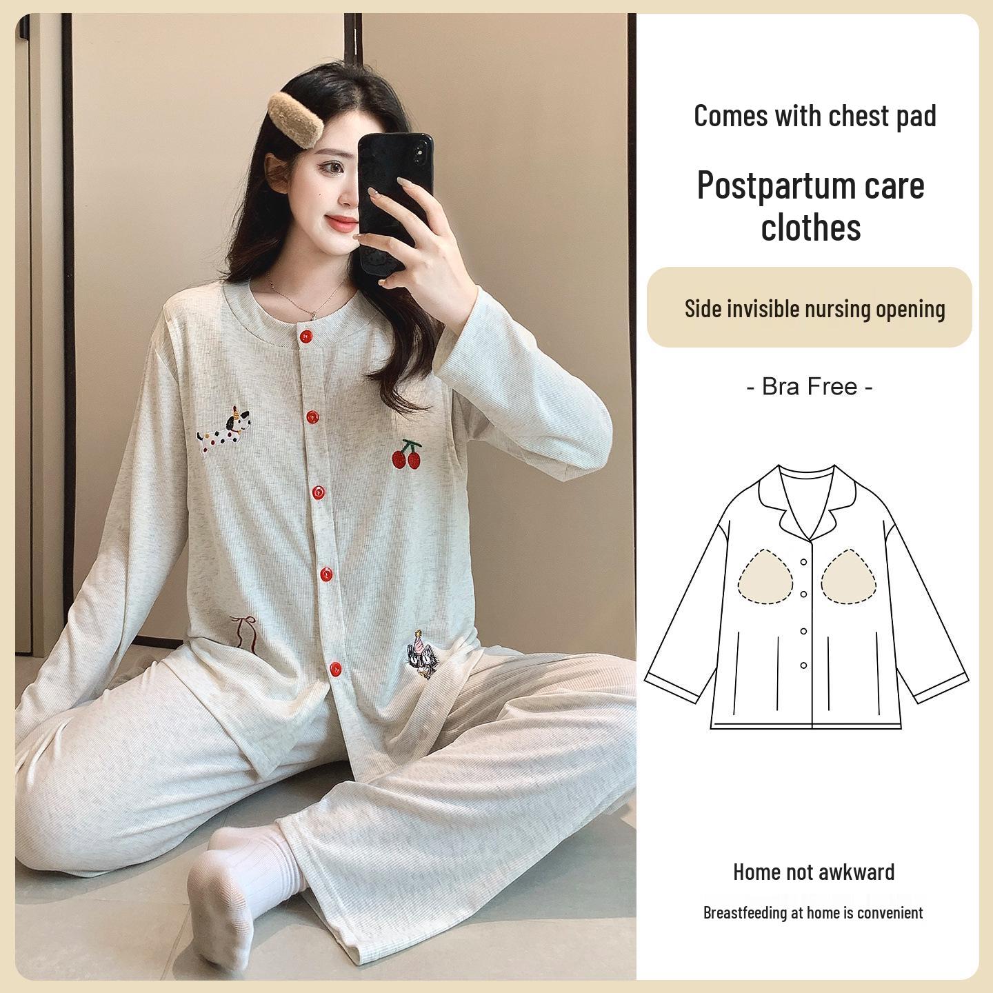First Joy 2026 Nursing Pajamas: Colored Cotton, Built-in Bra, Long Sleeve, Loose, Comfortable Maternity Cardigan for Spring Postpartum Care. L (45-60 kg)
First Joy 2026 Nursing Pajamas: Colored Cotton, Built-in Bra, Long Sleeve, Loose, Comfortable Maternity Cardigan for Spring Postpartum Care. L (45-60 kg)