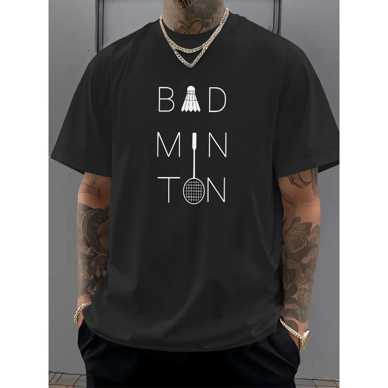Men s Badminton Graphic Print T-Shirt - Casual Short Sleeve Round Neck Tee, Breathable Summer Top for Sports,Travel & Daily Wear,Nontransparent Fabric 4XL чорний
Men s Badminton Graphic Print T-Shirt - Casual Short Sleeve Round Neck Tee, Breathable Summer Top for Sports,Travel & Daily Wear,Nontransparent Fabric 4XL чорний