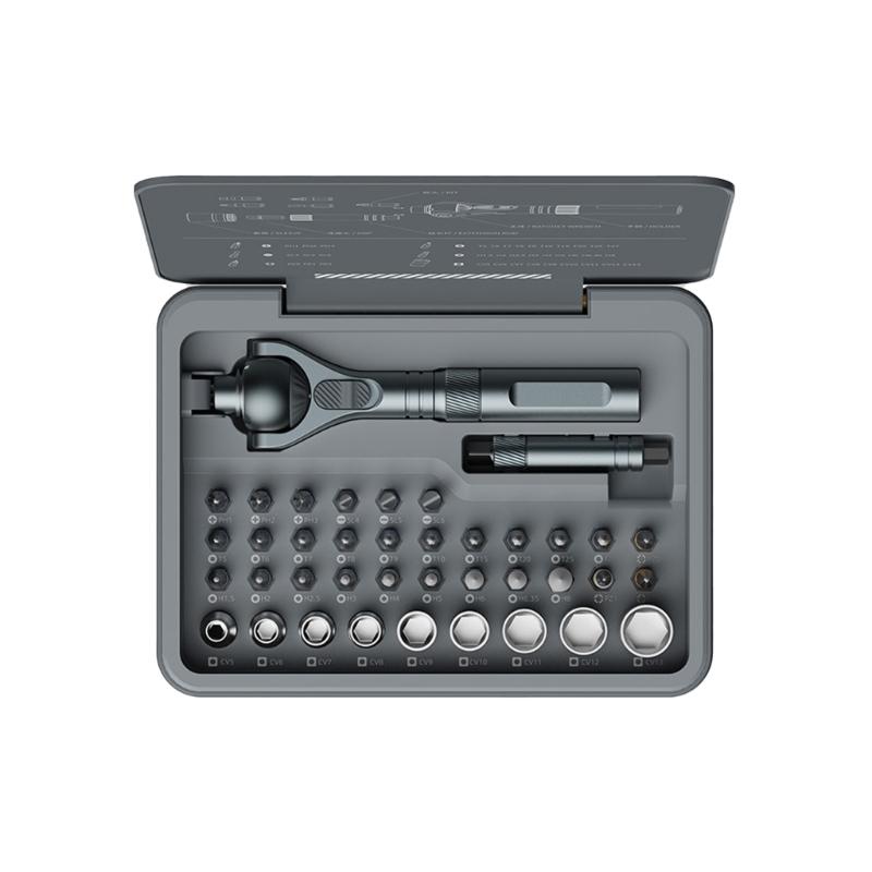 40pc Ratchet Screwdriver Kit 9Sockets 28Bits Magnetic Multiple Hand Tool For Bike PC Maintenance and Repairs Tool 1
40pc Ratchet Screwdriver Kit 9Sockets 28Bits Magnetic Multiple Hand Tool For Bike PC Maintenance and Repairs Tool 1
