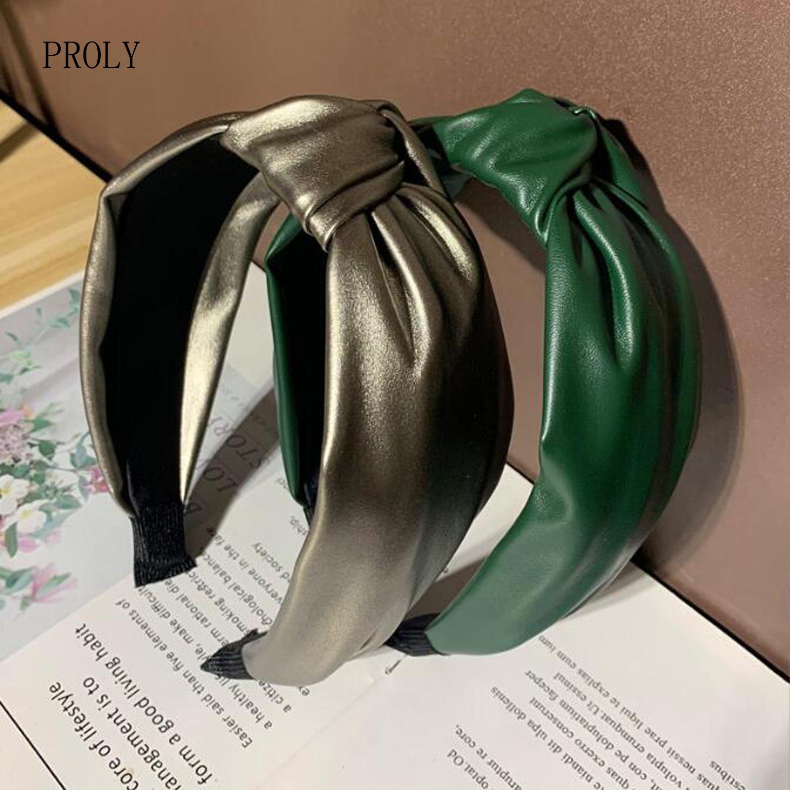 PROLY New Fashion Women Headband Wide Side PU Leather Hairband Center Knot Turban Autumn Headwear Adult Hair Accessories
PROLY New Fashion Women Headband Wide Side PU Leather Hairband Center Knot Turban Autumn Headwear Adult Hair Accessories