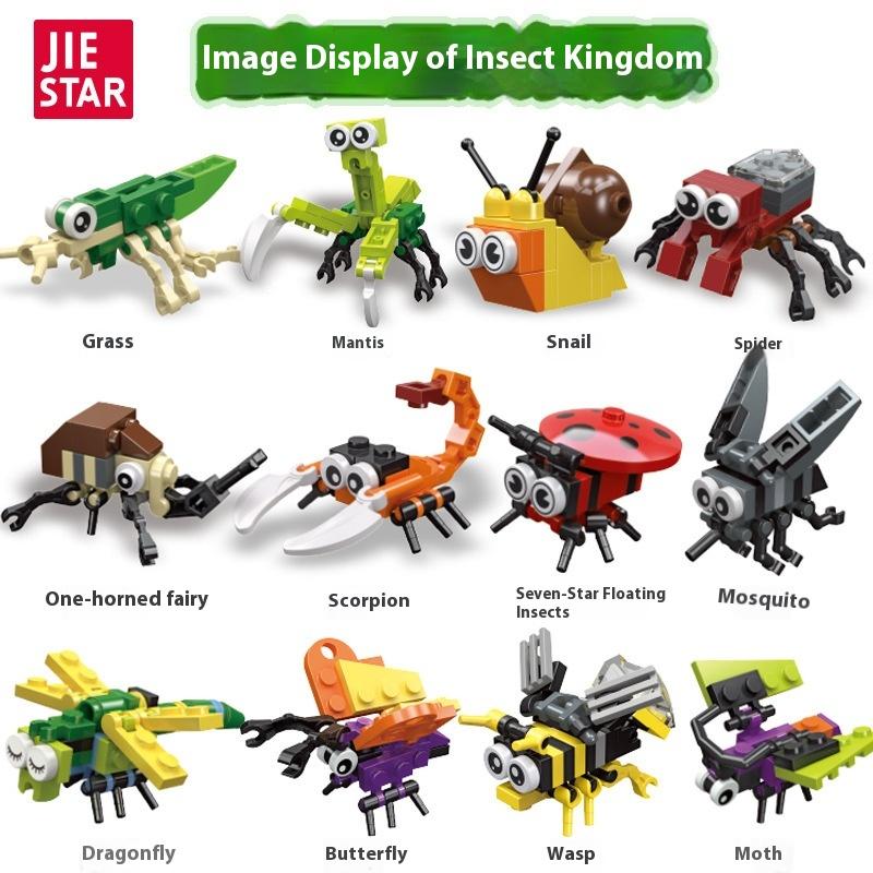 Insect Creative Small Particles Assembled Early Education Educational Toys Boy Building Blocks Toy Gift 
Insect Creative Small Particles Assembled Early Education Educational Toys Boy Building Blocks Toy Gift