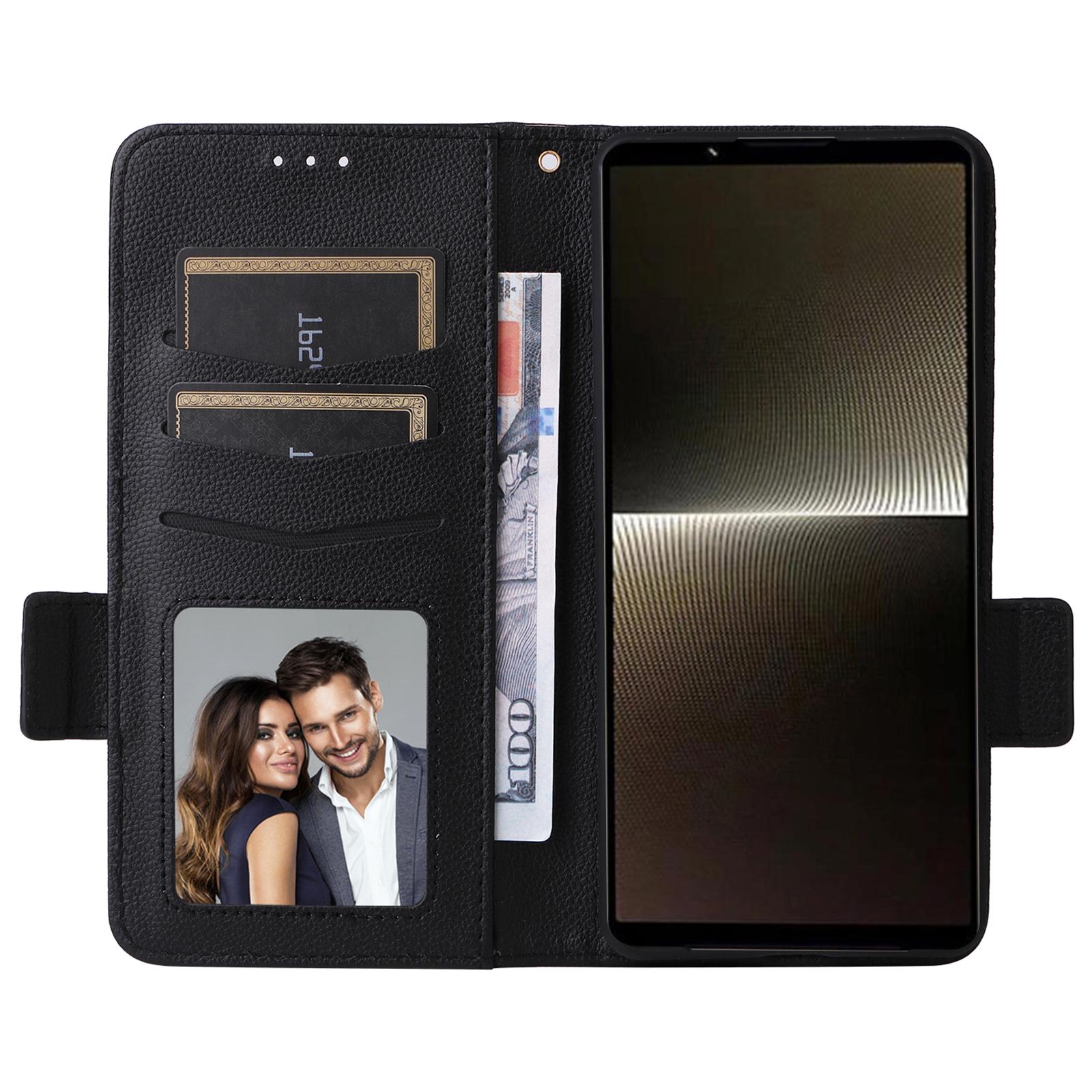 For Sony Xperia 1 VI Case with Wrist Strap Litchi Texture PU Leather Wallet Phone Cover Black
For Sony Xperia 1 VI Case with Wrist Strap Litchi Texture PU Leather Wallet Phone Cover Black