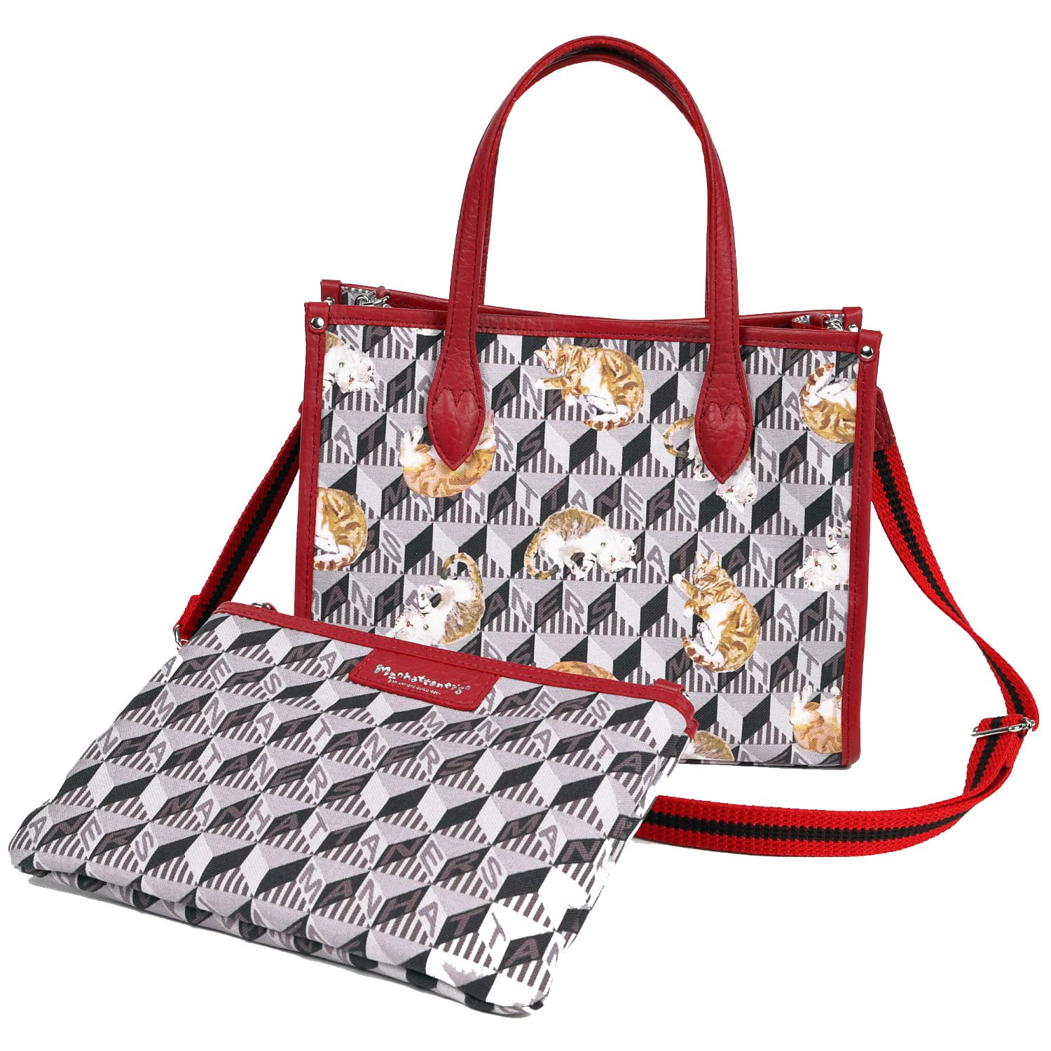 Monogram Handbag Gray Manhattaner s 71-2431 Women s сірий колір
Monogram Handbag Gray Manhattaner s 71-2431 Women s сірий колір