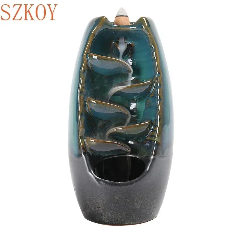 Mountain River Handicraft Waterfall Ceramic Backflow Waterfall Smoke Incense Burner Home Decor Best Christmas Gift
Mountain River Handicraft Waterfall Ceramic Backflow Waterfall Smoke Incense Burner Home Decor Best Christmas Gift