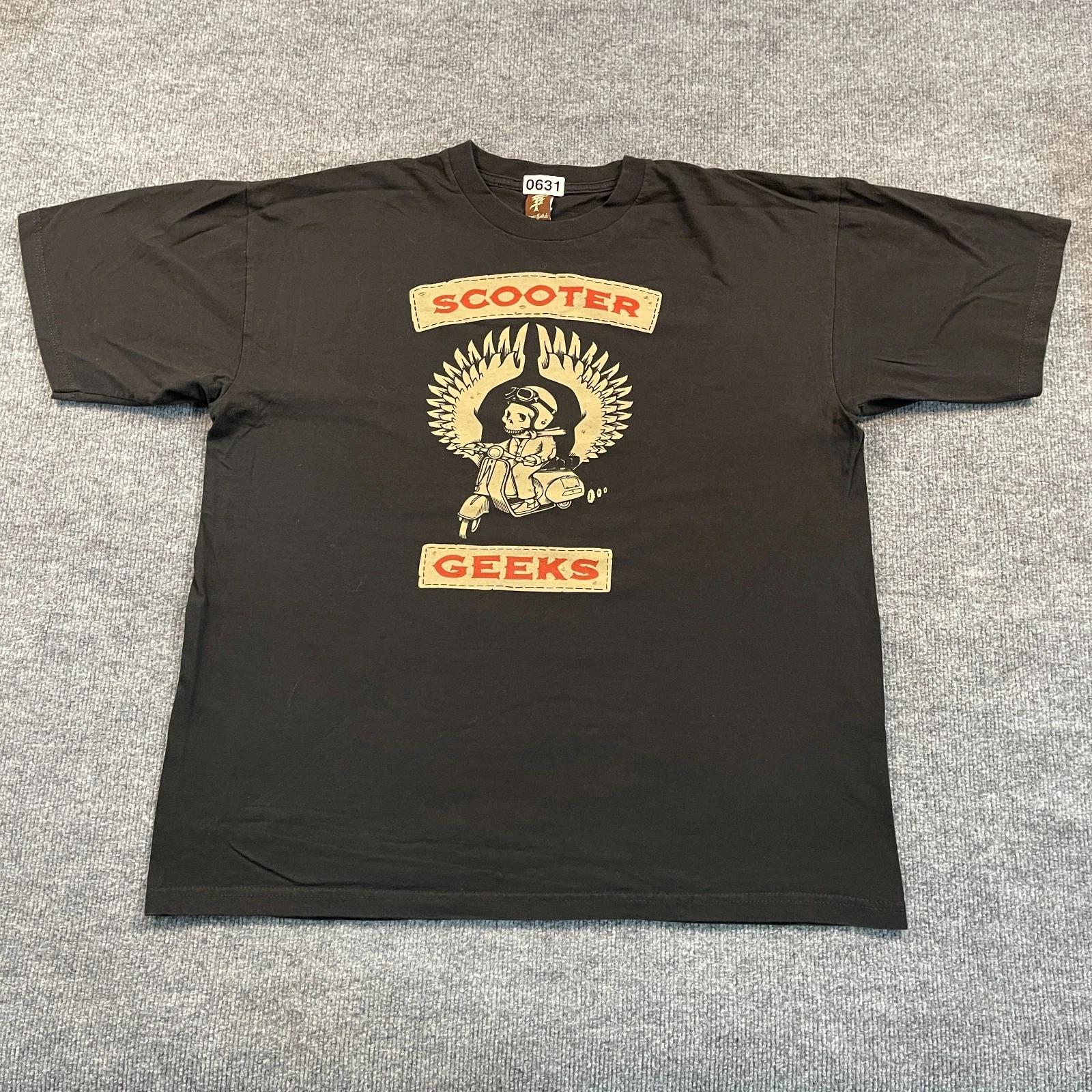 Vintage 90s SuperFishal Scooter Geeks Skeleton Shirt XL 24x27 Black M
Vintage 90s SuperFishal Scooter Geeks Skeleton Shirt XL 24x27 Black M