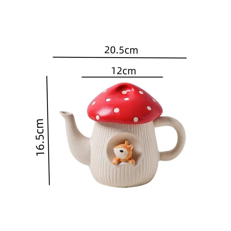 Ceramic Mushroom Coffee Mug Cartoon Water Kettle with Lid Cute Breakfast Milk Cup Tableware Home Teapot Plate Bowl Birthday Gift as picture
Ceramic Mushroom Coffee Mug Cartoon Water Kettle with Lid Cute Breakfast Milk Cup Tableware Home Teapot Plate Bowl Birthday Gift as picture