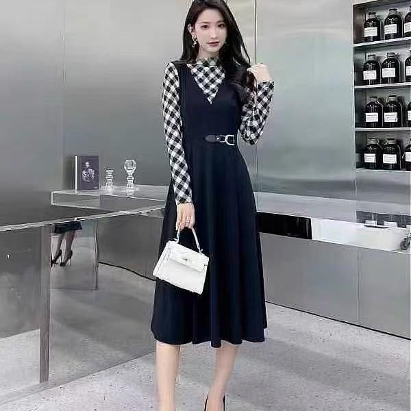 Elegant Chic Two-Piece Dress: Spring & Autumn Fashion 2XL (128-138 jin) чорний
Elegant Chic Two-Piece Dress: Spring & Autumn Fashion 2XL (128-138 jin) чорний
