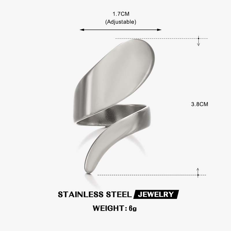 Stainless Steel Gold Color Geometric Open Rings For Women Vintage Metal Irregular Hollow Adjustable Ring Zircon Gift
Stainless Steel Gold Color Geometric Open Rings For Women Vintage Metal Irregular Hollow Adjustable Ring Zircon Gift