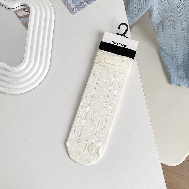 Sock Children s Mid-length Cotton Summer Thin-style Socks with Color-matching Heart Pattern and Breathable Layered Design 1 pair молочный белый
Sock Children s Mid-length Cotton Summer Thin-style Socks with Color-matching Heart Pattern and Breathable Layered Design 1 pair молочный белый