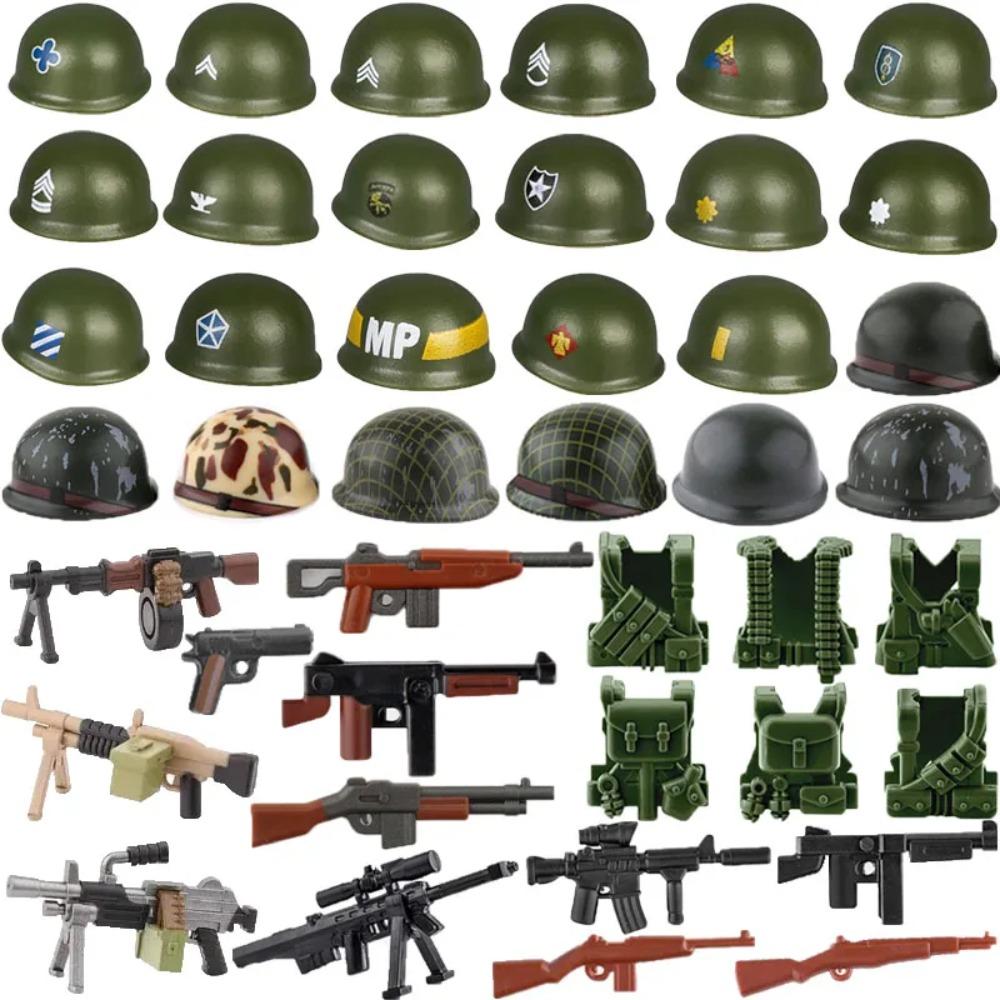Military Building Blocks Solider Figures Toys Gifts Weapons Equipment Accessories USA Guns Printed Helmets Vests Mini Bricks MOC
Military Building Blocks Solider Figures Toys Gifts Weapons Equipment Accessories USA Guns Printed Helmets Vests Mini Bricks MOC