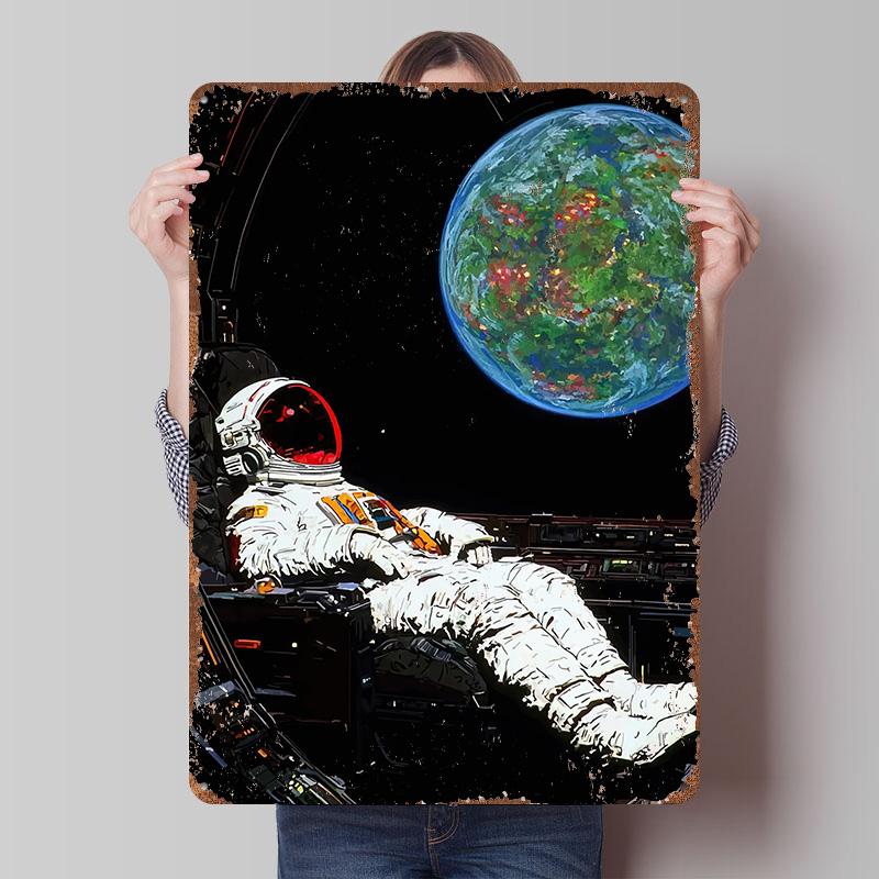 Astronaut Relaxing in Space Poster Customized Wall Art Vintage Metal Signs Retro Tin Plaque for Man Cave Living Room Decorations 7.9x11.8In(20x30cm)
Astronaut Relaxing in Space Poster Customized Wall Art Vintage Metal Signs Retro Tin Plaque for Man Cave Living Room Decorations 7.9x11.8In(20x30cm)