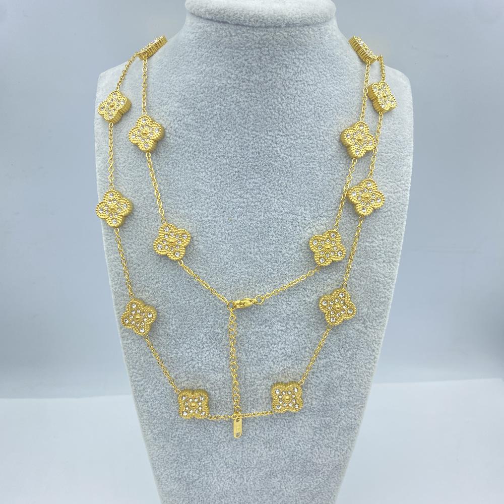 15ММ Титанова сталь Намисто 20 Квітів 90+5СМ Намисто Чотирилисник Жіноче Намисто
15ММ Титанова сталь Намисто 20 Квітів 90+5СМ Намисто Чотирилисник Жіноче Намисто