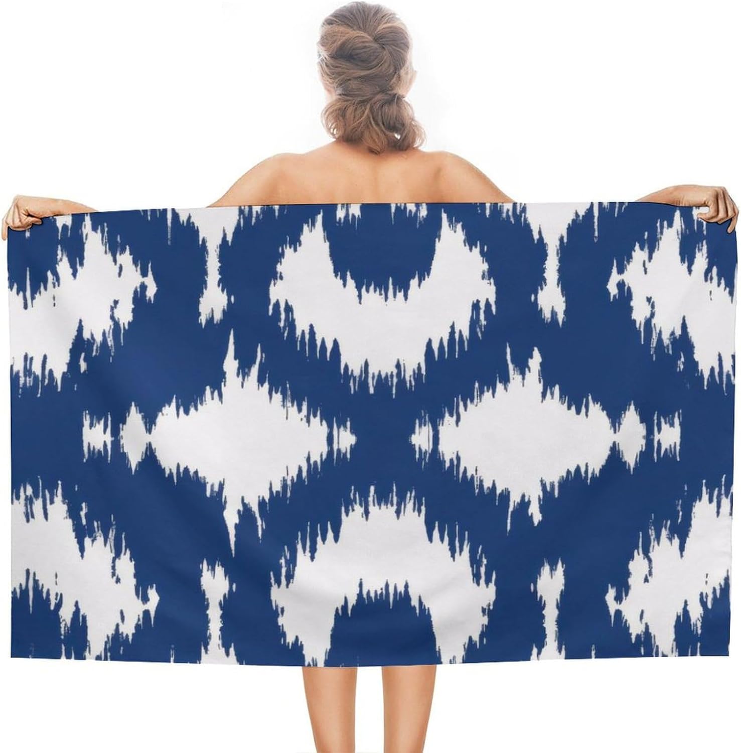 Diamond Pattern Beach Towel Compact Sand Free Absorbent Boho Moorish Style Accent Bath Towel Cruises Beach Blanket Roadtrips W30*H60(CM)
Diamond Pattern Beach Towel Compact Sand Free Absorbent Boho Moorish Style Accent Bath Towel Cruises Beach Blanket Roadtrips W30*H60(CM)