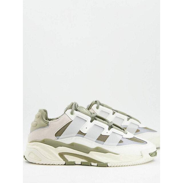 Бело-зеленые кроссовки adidas Originals Niteball 
Бело-зеленые кроссовки adidas Originals Niteball