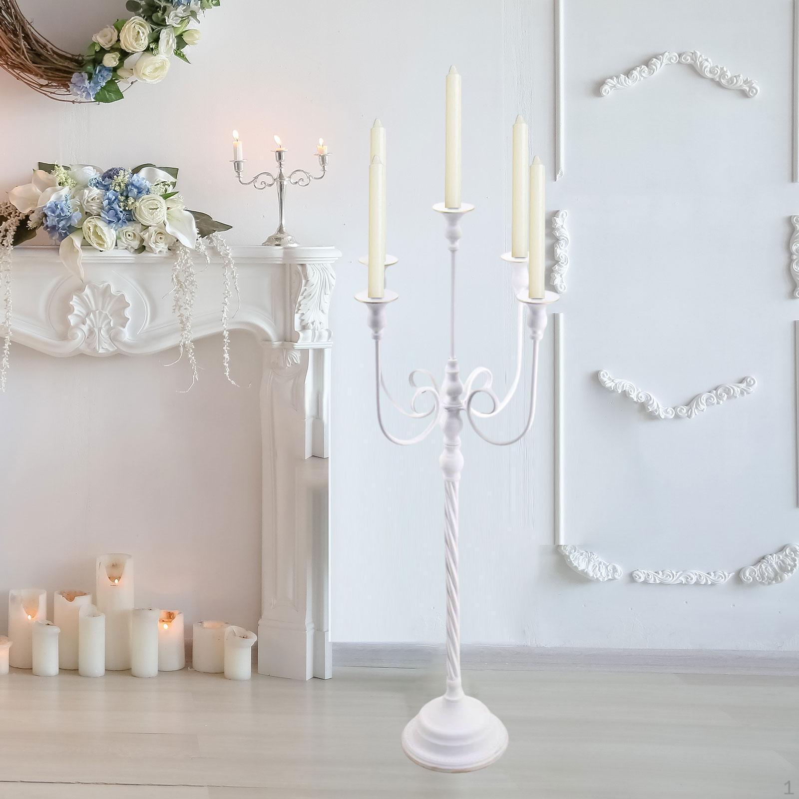 Подсвечник высотой 37 дюймов, декор комнаты, элегантный, с 5 ветвями белый
Подсвечник высотой 37 дюймов, декор комнаты, элегантный, с 5 ветвями белый