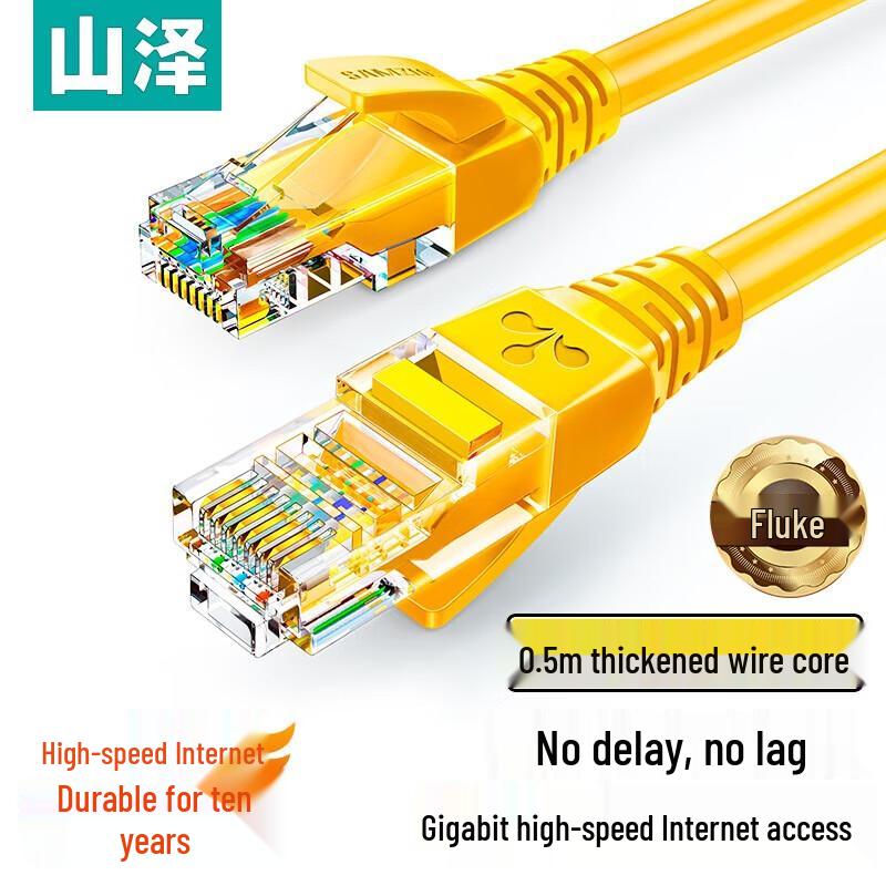 SAMZHE Cat5e High-Speed Ethernet Cable
SAMZHE Cat5e High-Speed Ethernet Cable