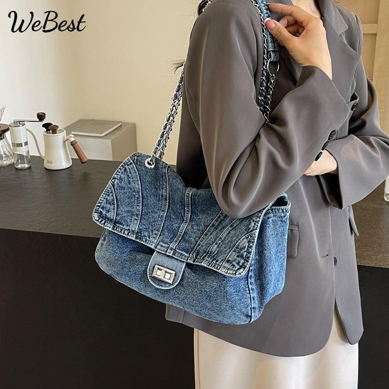 2025 New Fashionable and Versatile Chain Underarm Bag Large Capacity Commuter Shoulder Tote Bag синій
2025 New Fashionable and Versatile Chain Underarm Bag Large Capacity Commuter Shoulder Tote Bag синій