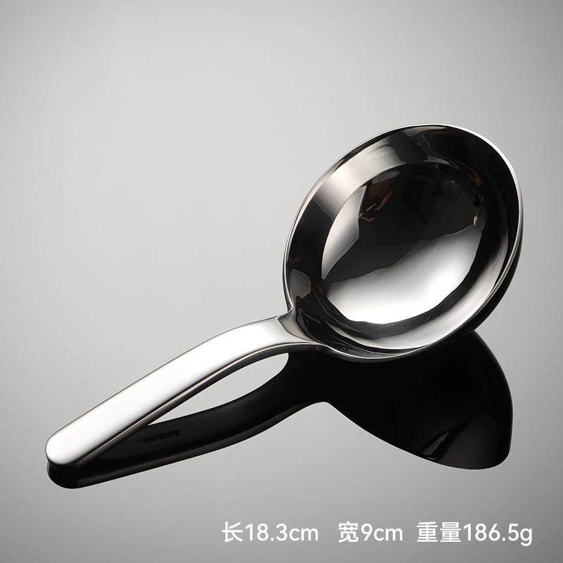 304 нержавеющая сталь тяжелая промышленная модель большая круглая ложка сухие продукты соя рисовая ложка короткая ручка корейский быт новоселье bright light