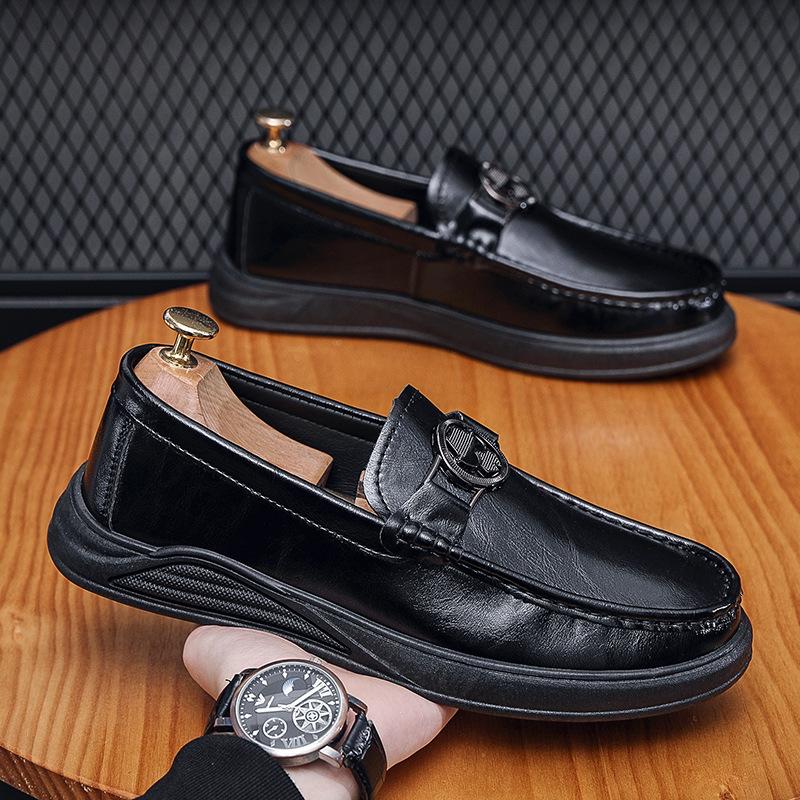 Men s shoes spring men s British style business casual leather shoes one pedal lazy beanie shoes men s board shoes work shoes 39
Men s shoes spring men s British style business casual leather shoes one pedal lazy beanie shoes men s board shoes work shoes 39