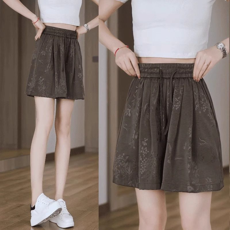 Clearance Sale Bargain~ Coffee Jacquard Ice Silk Shorts, Wide-Leg Pants for Summer, High-Waisted Pants for Middle-Aged Moms Brown 4XL
Clearance Sale Bargain~ Coffee Jacquard Ice Silk Shorts, Wide-Leg Pants for Summer, High-Waisted Pants for Middle-Aged Moms Brown 4XL