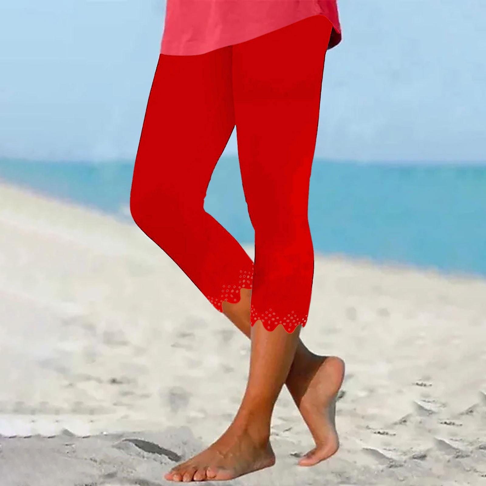 Women Capri Leggings with Scalloped Hem Stretchy Cropped Pants Soft Lightweight Mid Rise Elastic Waistband XL винний
Women Capri Leggings with Scalloped Hem Stretchy Cropped Pants Soft Lightweight Mid Rise Elastic Waistband XL винний