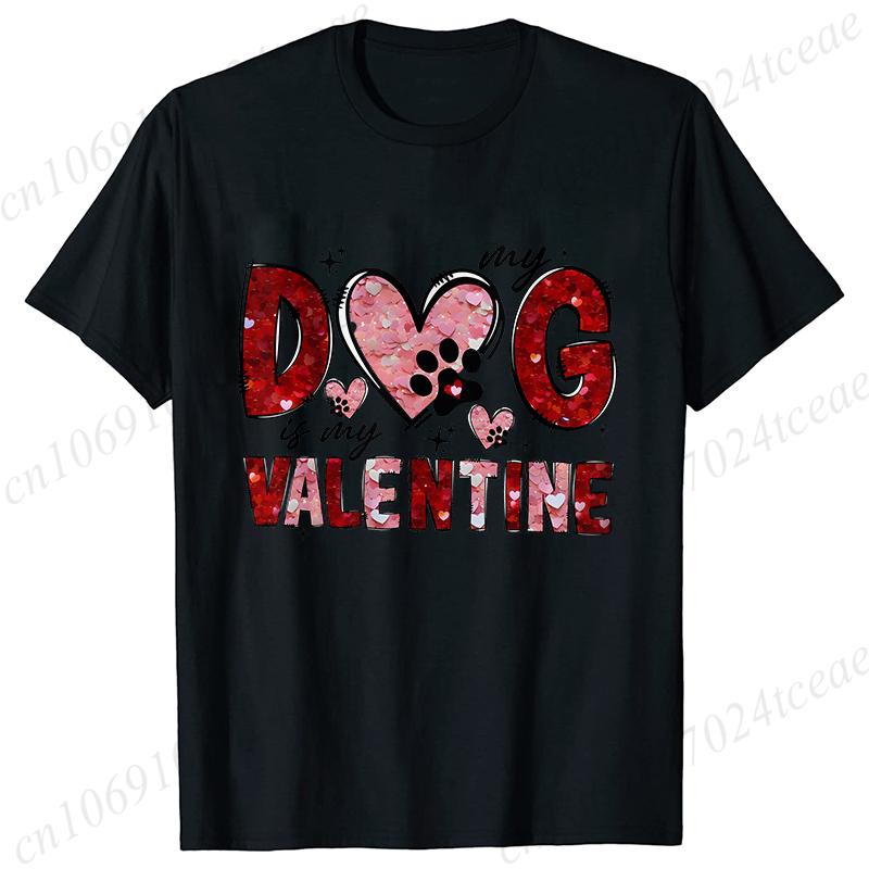 Summer Women T Shirt Short Sleeve My Dog Is My Valentine Print Casual ONeck Fashion Streetwear Dog Mom Clothing Women TShirts S
Summer Women T Shirt Short Sleeve My Dog Is My Valentine Print Casual ONeck Fashion Streetwear Dog Mom Clothing Women TShirts S
