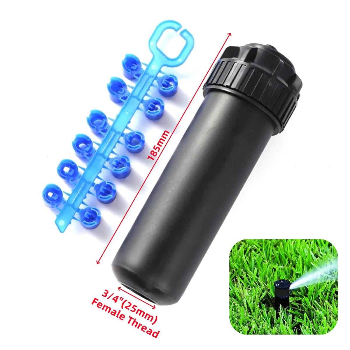 1Set G3/4 Female Thread Popup Sprinkler With Replacement Nozzles 40°~360°Adjustable Lifting Type Buried Rotating Lawn Sprinkler
1Set G3/4 Female Thread Popup Sprinkler With Replacement Nozzles 40°~360°Adjustable Lifting Type Buried Rotating Lawn Sprinkler