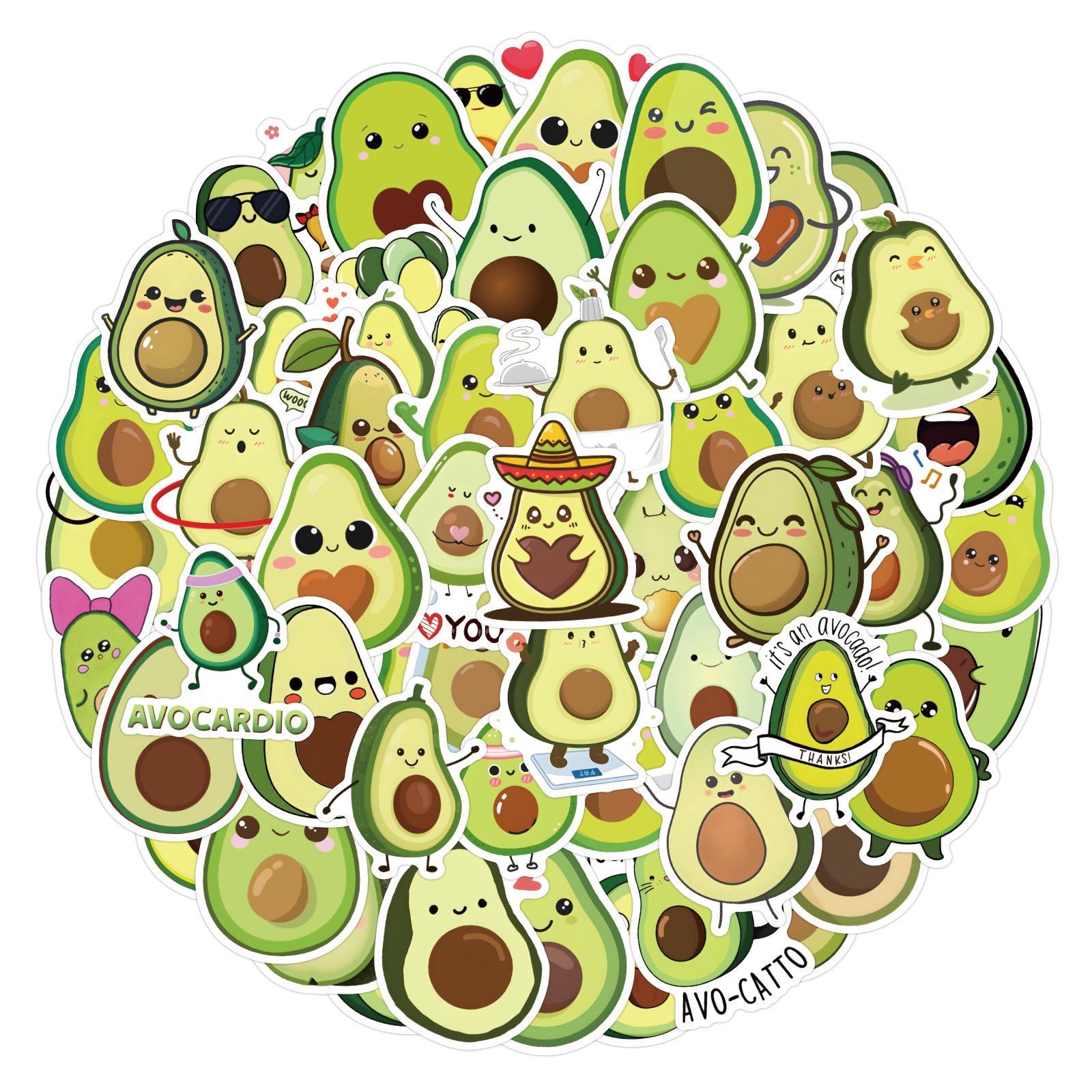 110PCS Cute Avocado Cartoon Stickers for Suitcases & Skateboards
110PCS Cute Avocado Cartoon Stickers for Suitcases & Skateboards