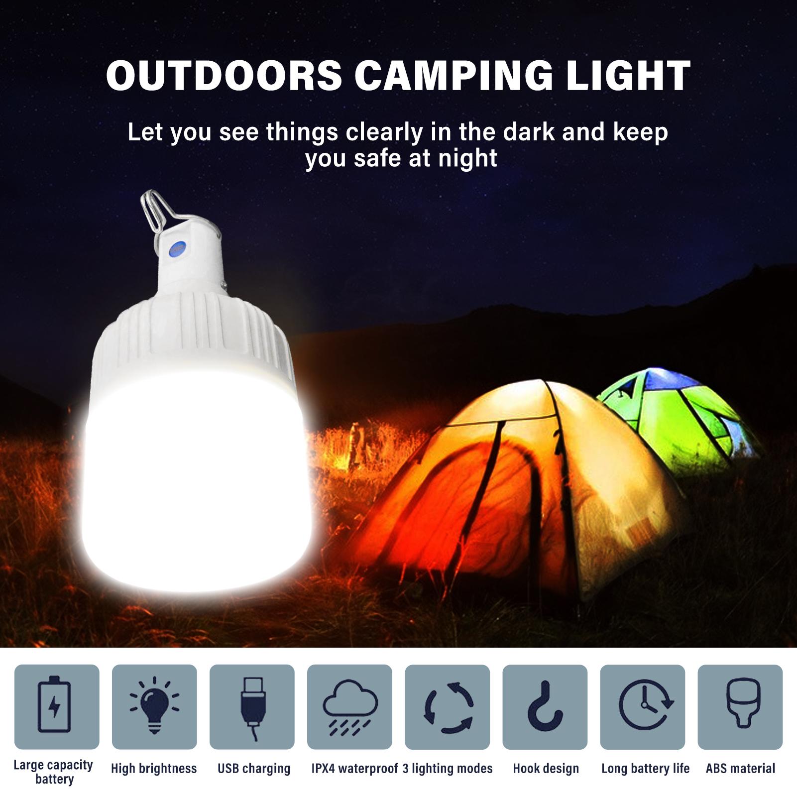 Led Camping Light USB Аккумуляторная водонепроницаемость 3 режима освещения Висячий крюк портативный высокий
Led Camping Light USB Аккумуляторная водонепроницаемость 3 режима освещения Висячий крюк портативный высокий