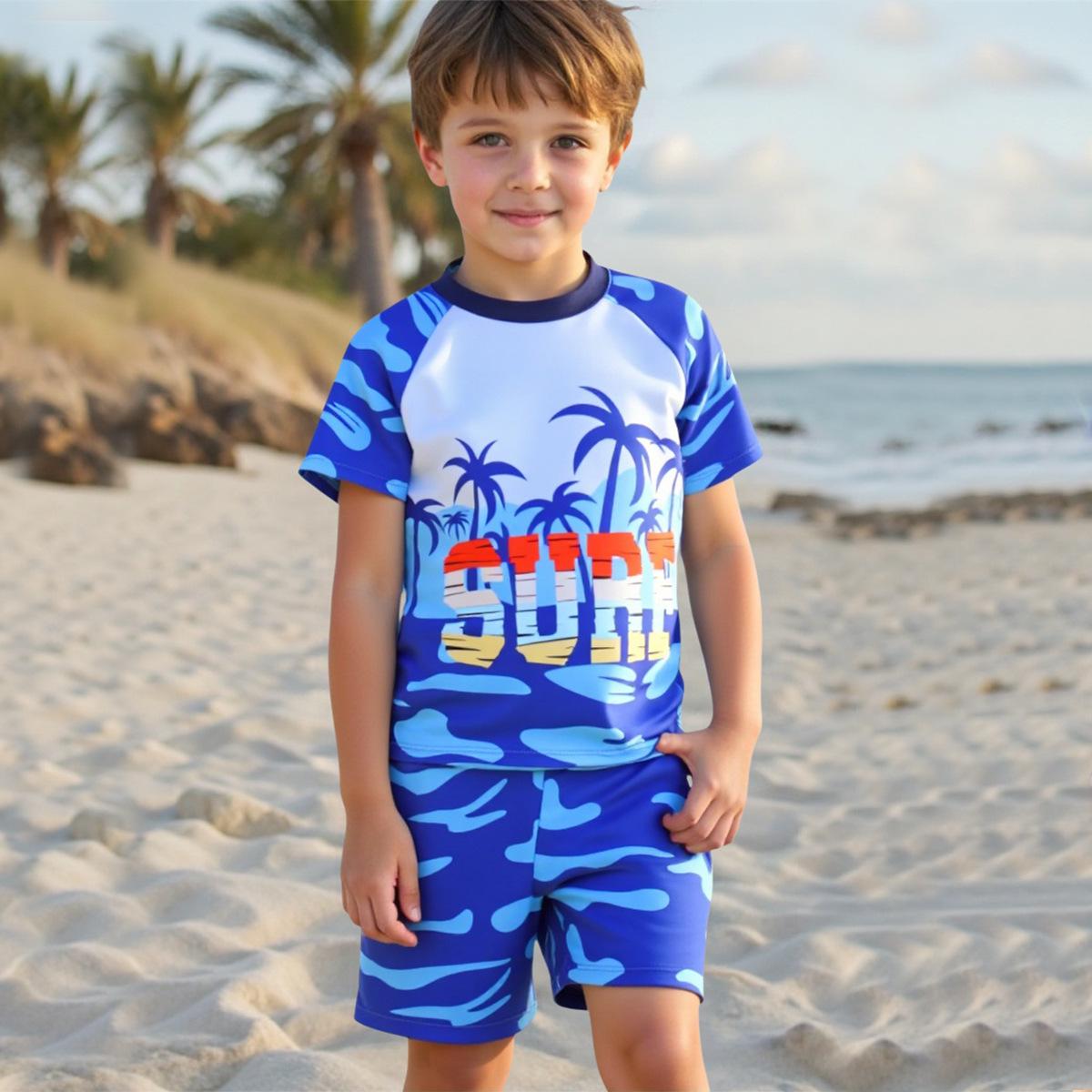 Boys Two-Piece Quick-Dry Swimsuit with Coconut Tree Cartoon, 2025 7 Years синій
Boys Two-Piece Quick-Dry Swimsuit with Coconut Tree Cartoon, 2025 7 Years синій