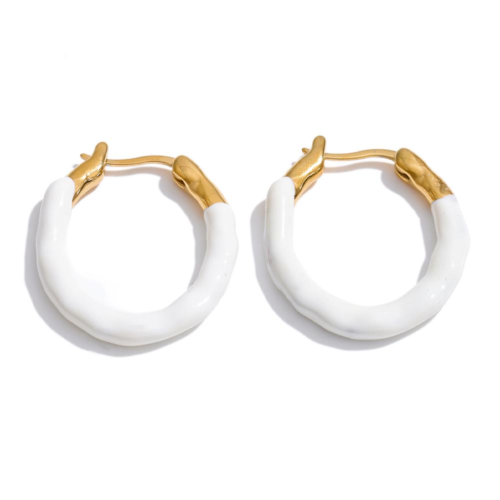 Yhpup Multi-Color Round Y2K Hoop Earrings Golden PVD Stainless Steel High Quality Waterproof Jewelry for 2026 Spring Summer Gift
Yhpup Multi-Color Round Y2K Hoop Earrings Golden PVD Stainless Steel High Quality Waterproof Jewelry for 2026 Spring Summer Gift
