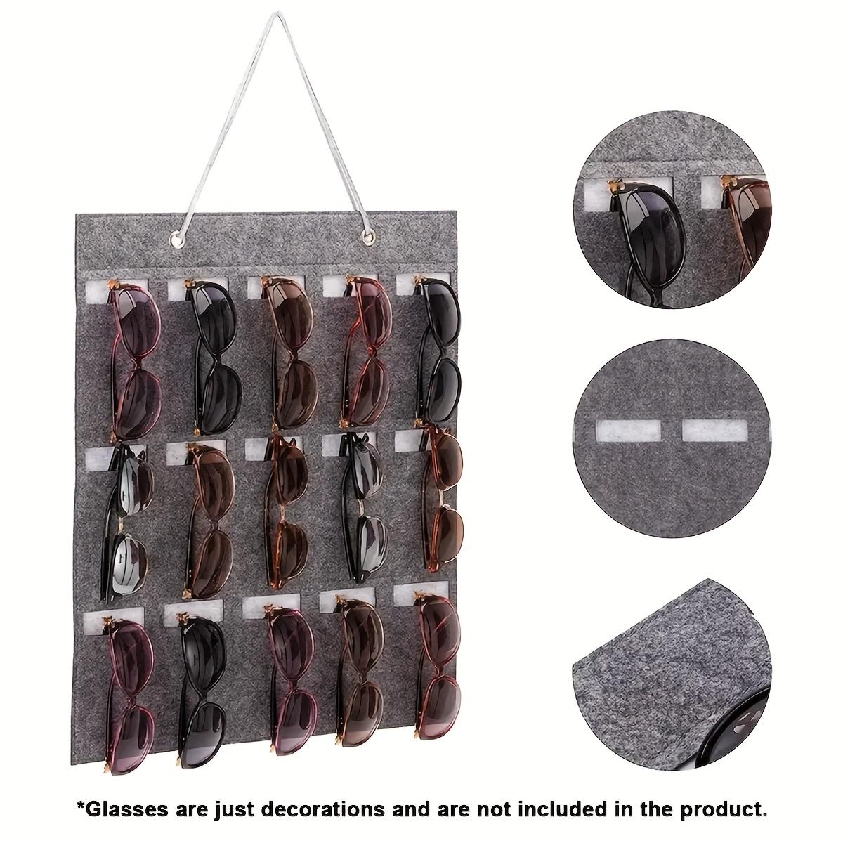 Wall Mounted Sunglasses Display Stand 15 Hole Mirror Frame Organizers Space Saving Eyeglass Storage Rack Multi Slot Design сірий колір
Wall Mounted Sunglasses Display Stand 15 Hole Mirror Frame Organizers Space Saving Eyeglass Storage Rack Multi Slot Design сірий колір