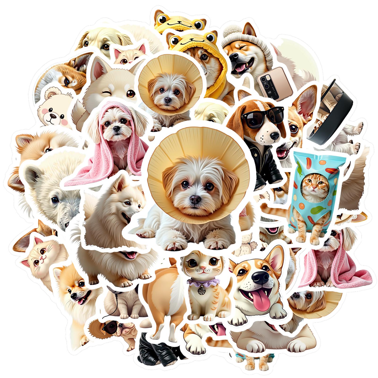 35pcs-50pcs Adorable Pets Stickers Cute Dogs Sticker Pack Animal Stickers For DIY Phone Guitar Laptop Notebook Suitcase Cup
35pcs-50pcs Adorable Pets Stickers Cute Dogs Sticker Pack Animal Stickers For DIY Phone Guitar Laptop Notebook Suitcase Cup