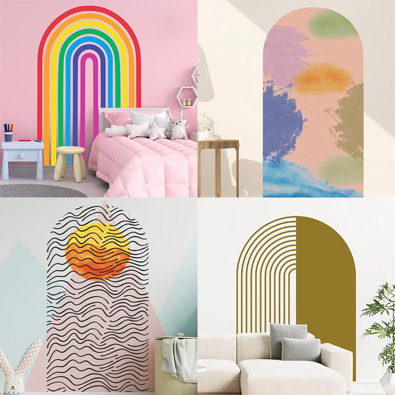 Arch Boho Rainbow Большая настенная наклейка Съемная виниловая наклейка на стену для гостиной, спальни, интерьера, домашнего декора
Arch Boho Rainbow Большая настенная наклейка Съемная виниловая наклейка на стену для гостиной, спальни, интерьера, домашнего декора