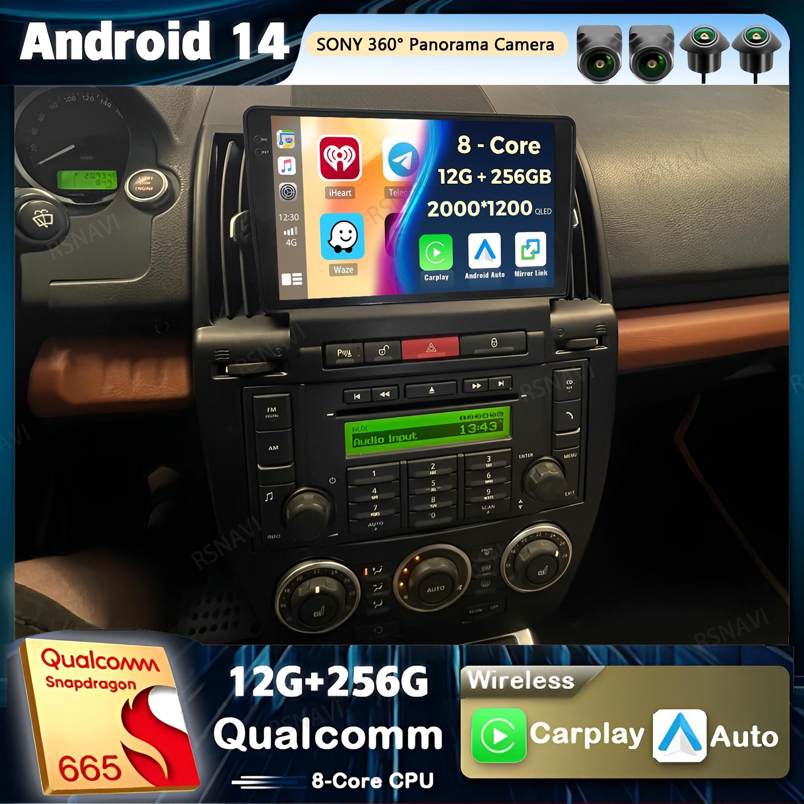 Android 14 Carplay автомобильное радио для Land Rover Freelander 2 2007 - 2012 мультимедийный видеоплеер навигация GPS стерео 2Din WIFI+4G
Android 14 Carplay автомобильное радио для Land Rover Freelander 2 2007 - 2012 мультимедийный видеоплеер навигация GPS стерео 2Din WIFI+4G