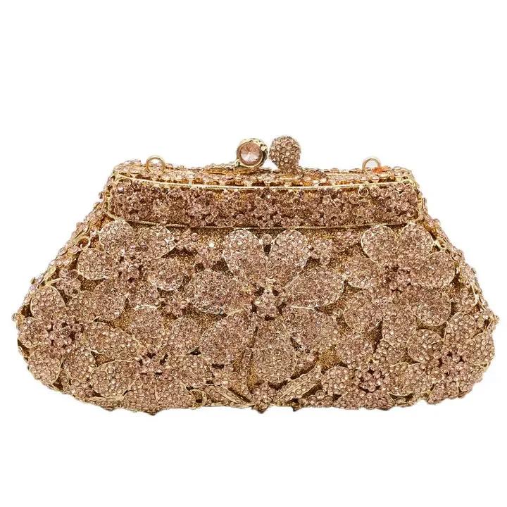 Boutique De FGG Elegant Flower Women Evening Bags Crystal Diamond Metal Clutches Wedding Party Minaudiere Purses and Handbags Mini
Boutique De FGG Elegant Flower Women Evening Bags Crystal Diamond Metal Clutches Wedding Party Minaudiere Purses and Handbags Mini