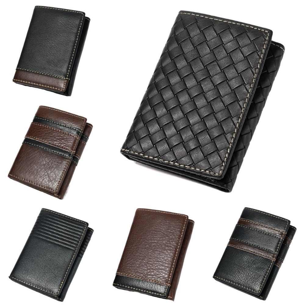 Contracted Anti-theft Swipe Clip RFID Three Fold Purse Casual Male Leather Purse Travel coffee-style 3
Contracted Anti-theft Swipe Clip RFID Three Fold Purse Casual Male Leather Purse Travel coffee-style 3