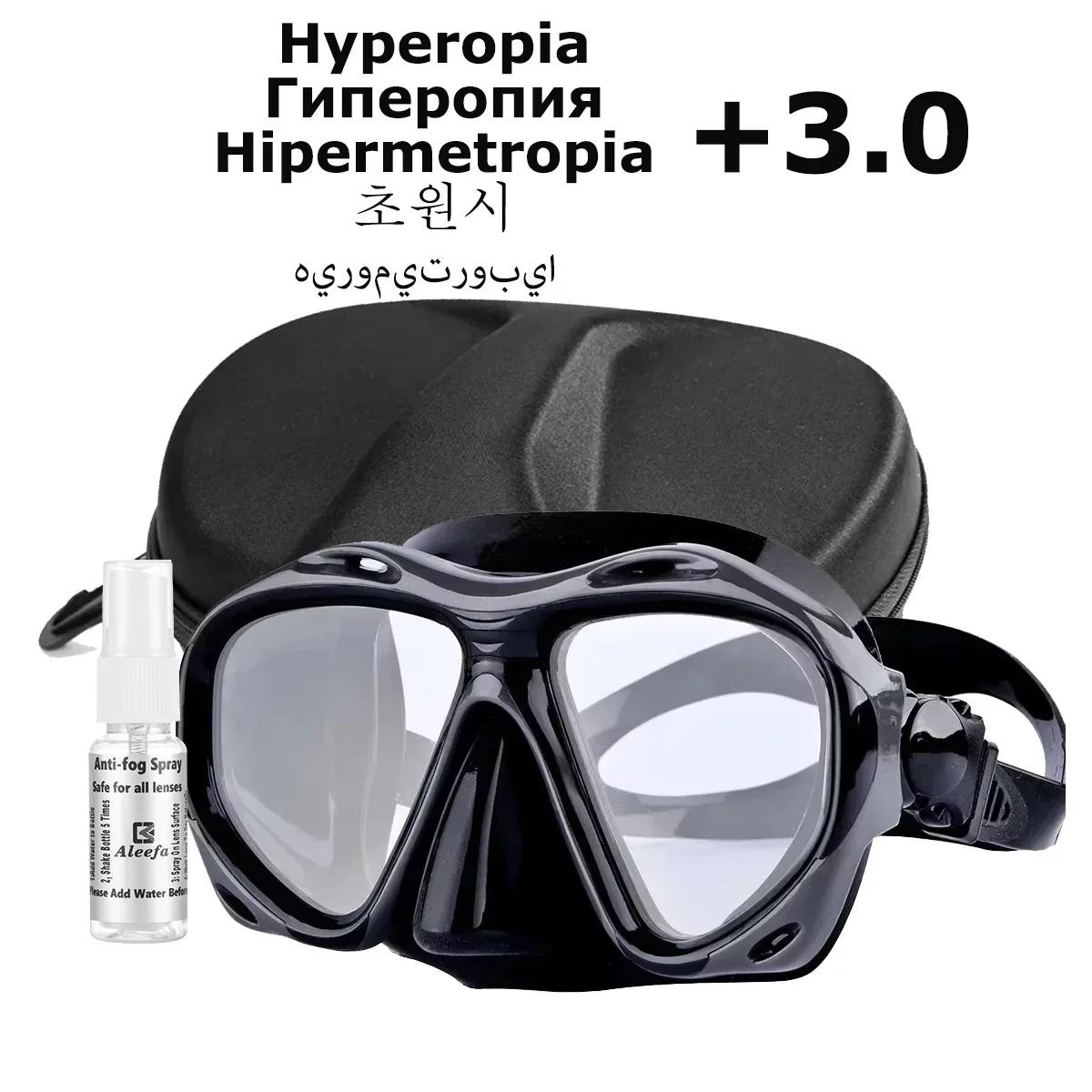 +2.0 до +5.0 Гіперметропія Маска для дайвінгу Далекозорий з лінзами із загартованого скла, Спорядження для чоловіків жінок, Спрей проти запотівання
+2.0 до +5.0 Гіперметропія Маска для дайвінгу Далекозорий з лінзами із загартованого скла, Спорядження для чоловіків жінок, Спрей проти запотівання