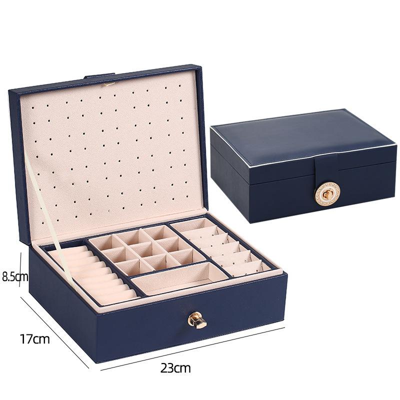 2026Double Layer Jewelry Box Organizer Large Capacity PU Leather Storage Ring Box Earrings studs Jewelry Display Jewelry Package 23x17x8.5cm синий
2026Double Layer Jewelry Box Organizer Large Capacity PU Leather Storage Ring Box Earrings studs Jewelry Display Jewelry Package 23x17x8.5cm синий