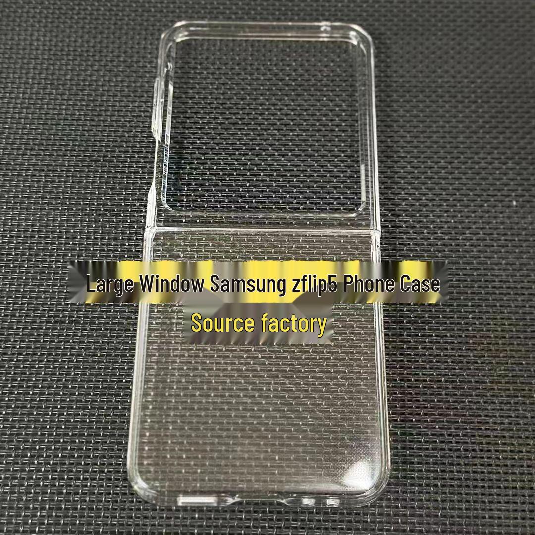 Samsung Z Flip 5 Ultra-Thin Transparent Protective Case with Full Coverage and Large Window Samsung Z Flip 5
Samsung Z Flip 5 Ultra-Thin Transparent Protective Case with Full Coverage and Large Window Samsung Z Flip 5