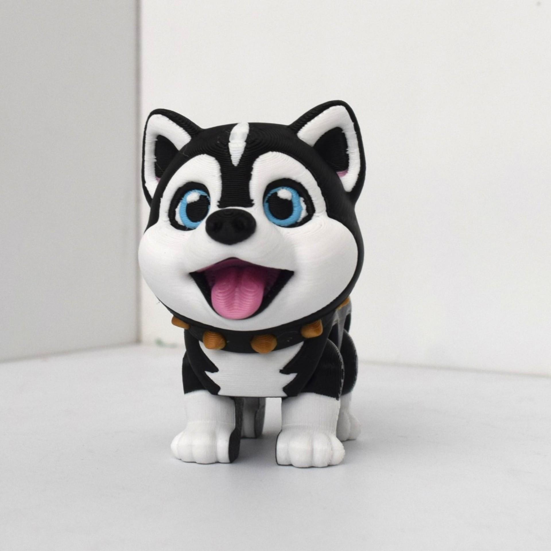 Super Cute Realistic Husky Puppy Toy Statue Kids 3D Printed Toy Multi-joint Movable Pet Puppy Desktop Ornament Birthday Gift
Super Cute Realistic Husky Puppy Toy Statue Kids 3D Printed Toy Multi-joint Movable Pet Puppy Desktop Ornament Birthday Gift