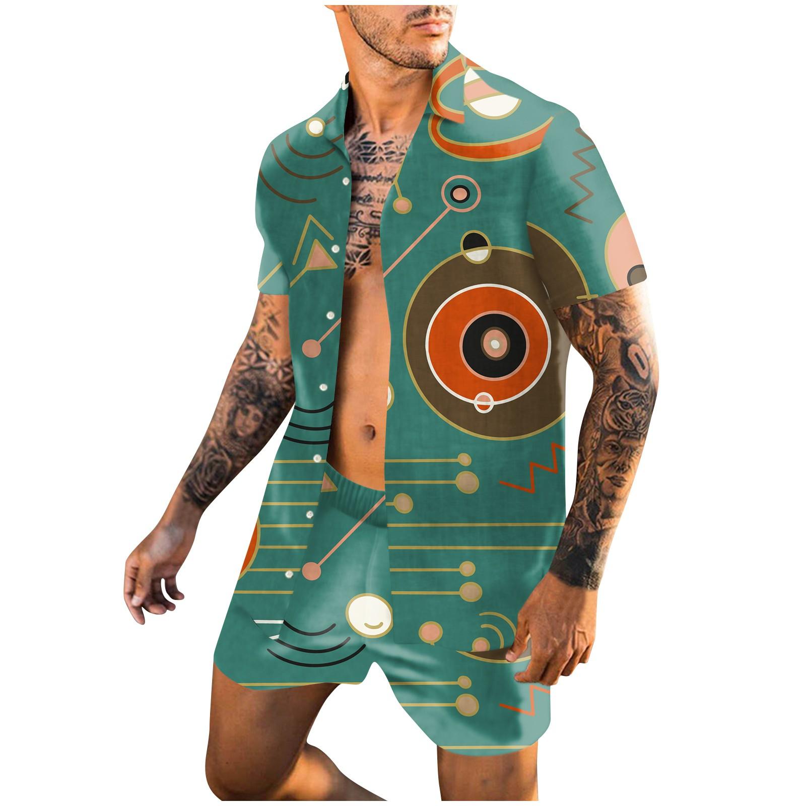 Мужская рубашка с цветочным принтом, гавайские комплекты, повседневная рубашка на пуговицах с коротким рукавом XL
Мужская рубашка с цветочным принтом, гавайские комплекты, повседневная рубашка на пуговицах с коротким рукавом XL