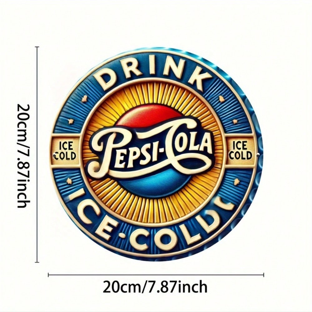Pepsi Vintage Metal Tin Sign Home Decor Wall Art Plaque Rustic Pub Bar Cafe Wall Hanging Gift різнокольоровий
Pepsi Vintage Metal Tin Sign Home Decor Wall Art Plaque Rustic Pub Bar Cafe Wall Hanging Gift різнокольоровий