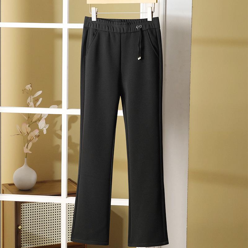 Women s Black High-Waist Micro Flare Pants with Velvet Lining - Slimming Nine-Point Trousers for Winter 2025 2XL for 90-109 jin
Women s Black High-Waist Micro Flare Pants with Velvet Lining - Slimming Nine-Point Trousers for Winter 2025 2XL for 90-109 jin