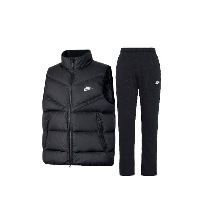 Nike Однотонный жилет с воротником-стойкой, длинные брюки для тренировок на открытом воздухе, повседневный спортивный костюм, мужской костюм, черный FB8184-010+BV2714-010 L
Nike Однотонный жилет с воротником-стойкой, длинные брюки для тренировок на открытом воздухе, повседневный спортивный костюм, мужской костюм, черный FB8184-010+BV2714-010 L