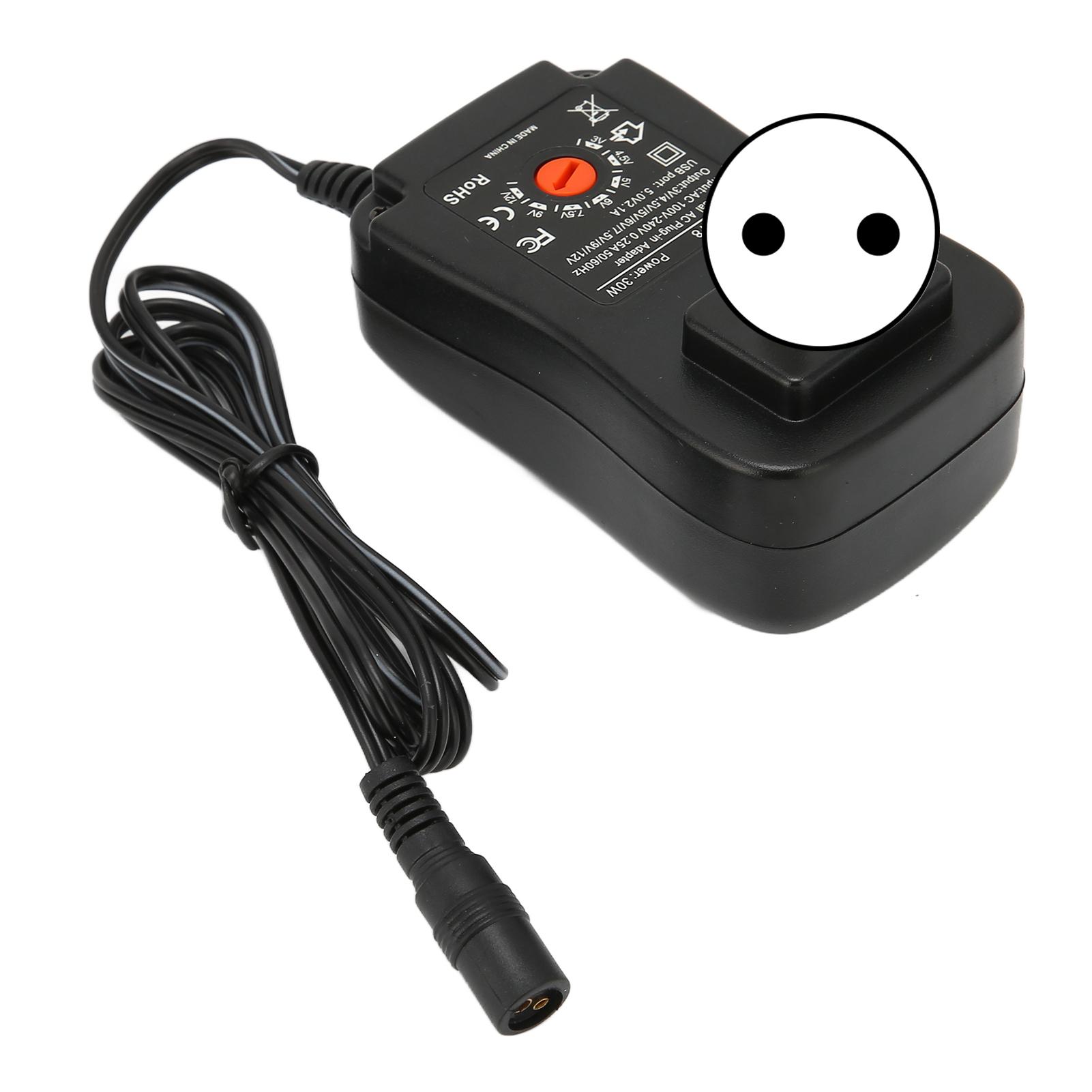 Многофункциональный универсальный адаптер питания мощностью 30 Вт с портом USB, регулируемым напряжением питания EU Plug
Многофункциональный универсальный адаптер питания мощностью 30 Вт с портом USB, регулируемым напряжением питания EU Plug