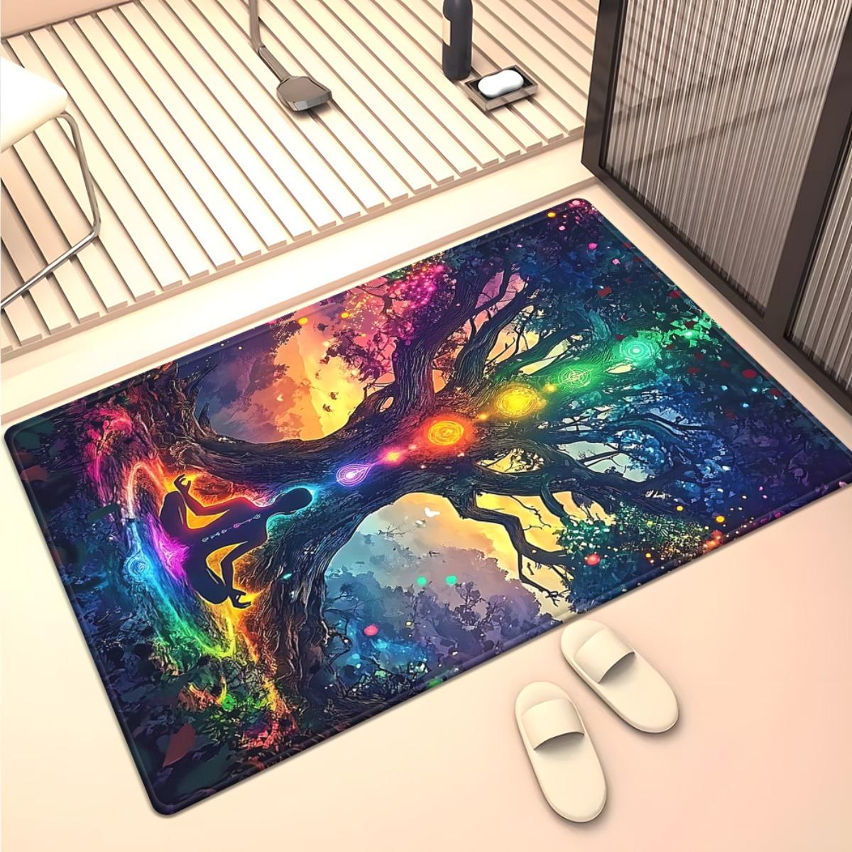 800g/m² Meditation Under the Tree HD Printed Carpet, Kitchen Rugs, Yoga Mat, Non-Slip Bathroom Mats, Absorbent Washable Polyester Rug for Ba 60x90cm (23x35inch)
800g/m² Meditation Under the Tree HD Printed Carpet, Kitchen Rugs, Yoga Mat, Non-Slip Bathroom Mats, Absorbent Washable Polyester Rug for Ba 60x90cm (23x35inch)
