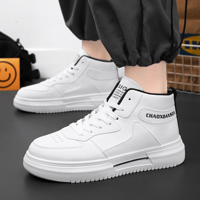 Осіннє чоловіче взуття нове взуття з високим верхом чоловіче корейська версія універсальні маленькі білі туфлі платформа спортивне взуття повсякденне взуття для скейтборду модне взуття 44 білий
Осіннє чоловіче взуття нове взуття з високим верхом чоловіче корейська версія універсальні маленькі білі туфлі платформа спортивне взуття повсякденне взуття для скейтборду модне взуття 44 білий